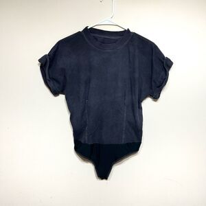 Lululemon Short Sleeve Heavyweight Cotton Bodysuit T Shirt 6 Women